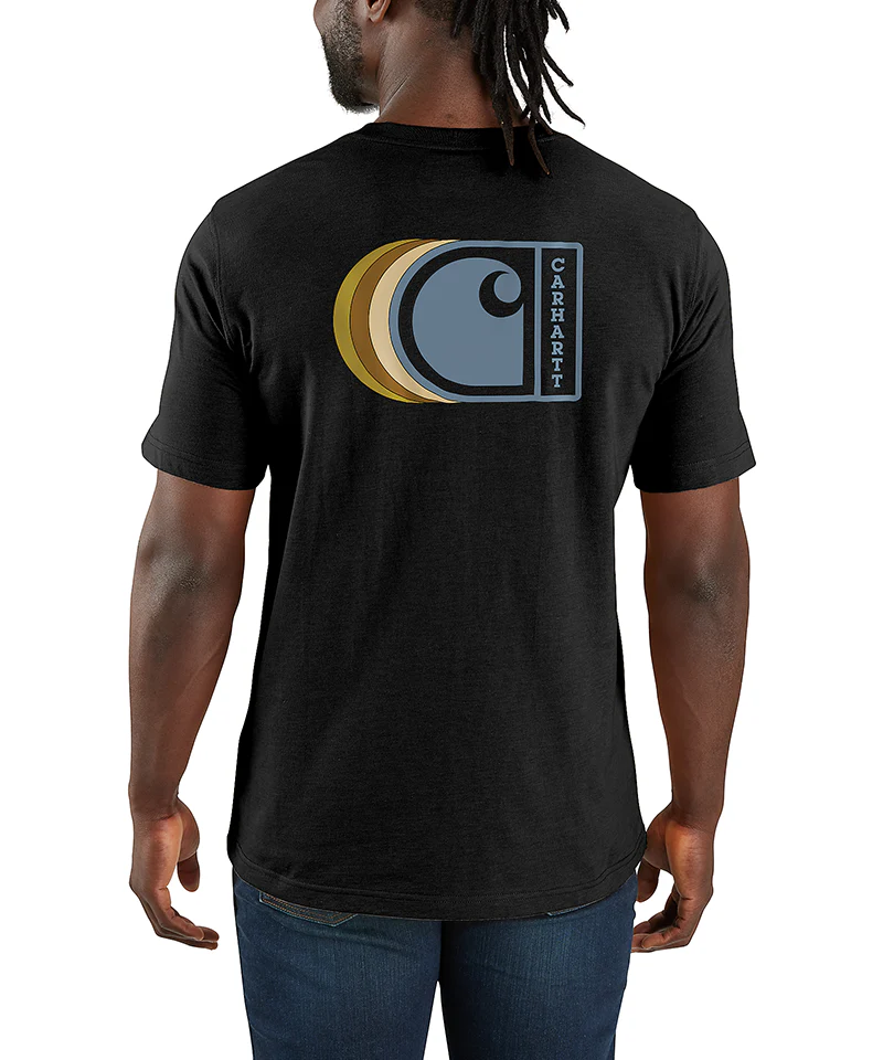 Carhartt t-shirt relaxed fit 107048 zwart - Afbeelding 5