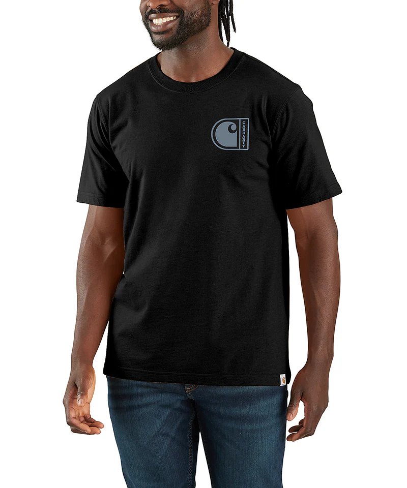 Carhartt t-shirt relaxed fit 107048 zwart - Afbeelding 4