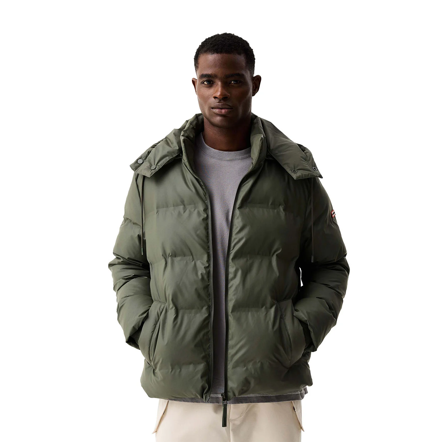 Wiley Sonic Welded PU Puffer Jacket Kambaba Green - Afbeelding 3