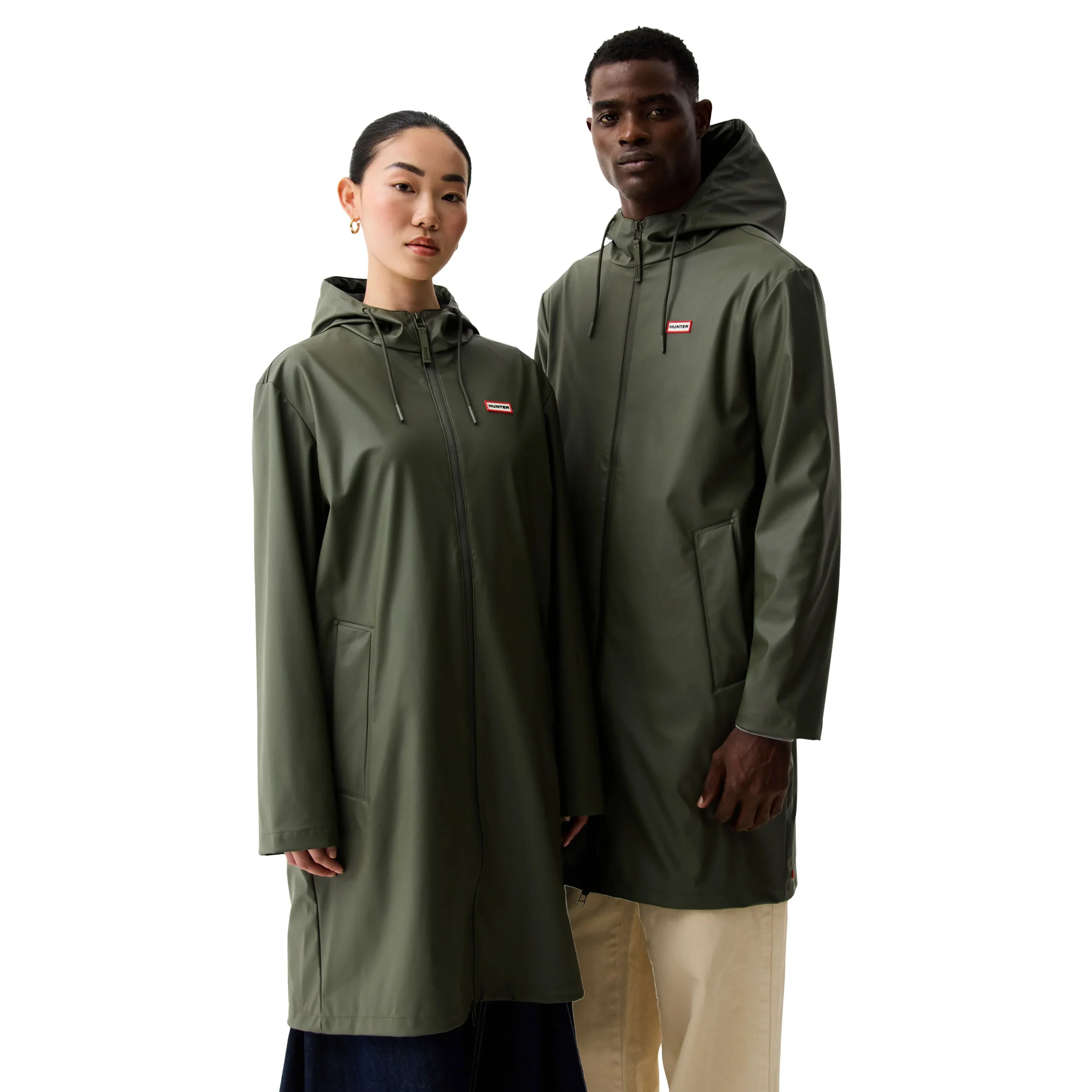 Unisex Downpour Andrea PU Raincoat Kambaba Green - Afbeelding 2
