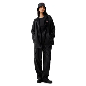 Izzy PU Hooded Jacket Black