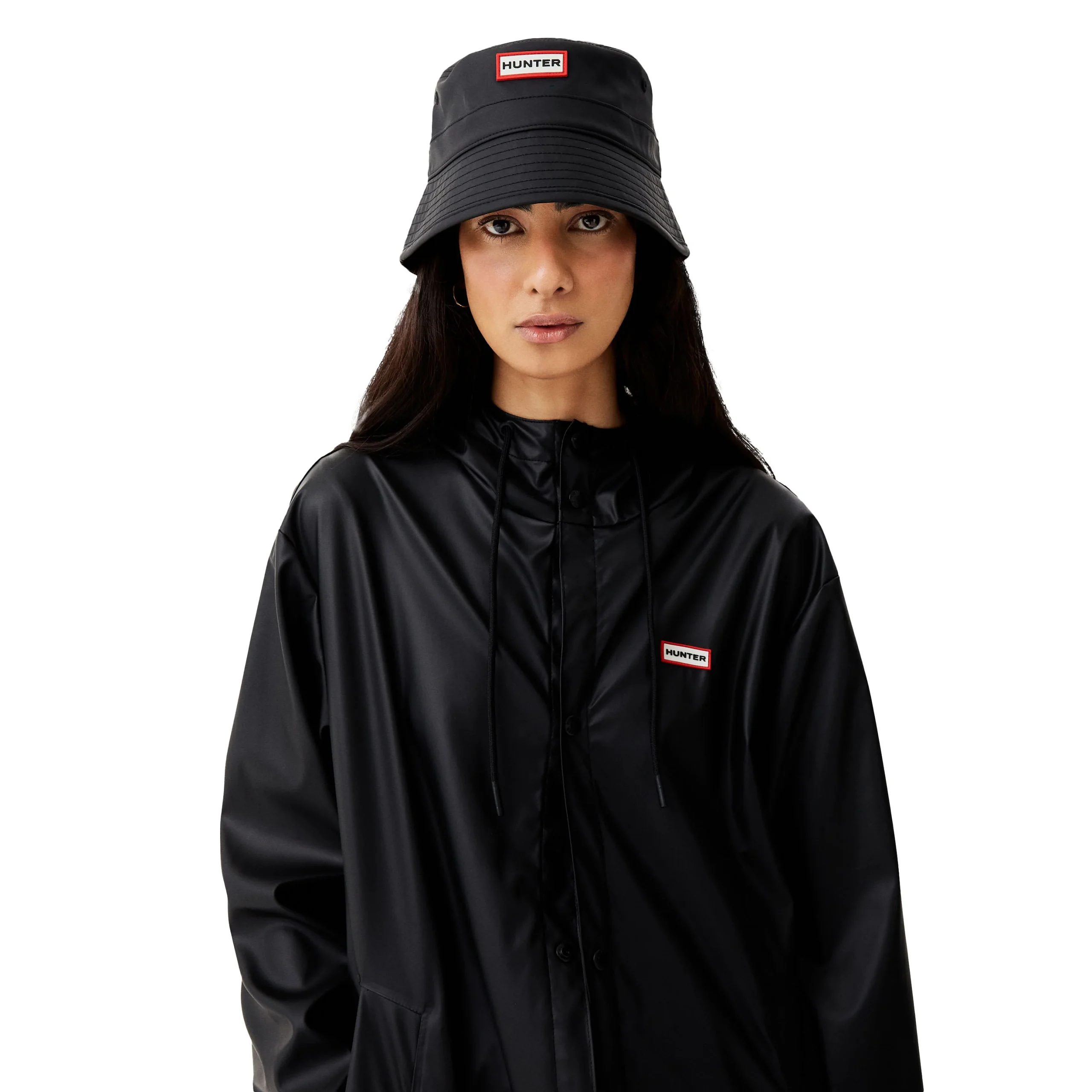 Izzy PU Hooded Jacket Black - Afbeelding 8