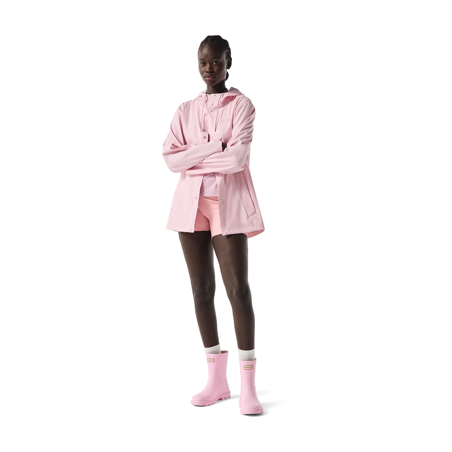 Izzy PU Hooded Jacket Parfait Pink - Afbeelding 3