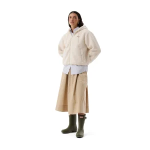 Bonelle Borg Fleece Jacket Antique White