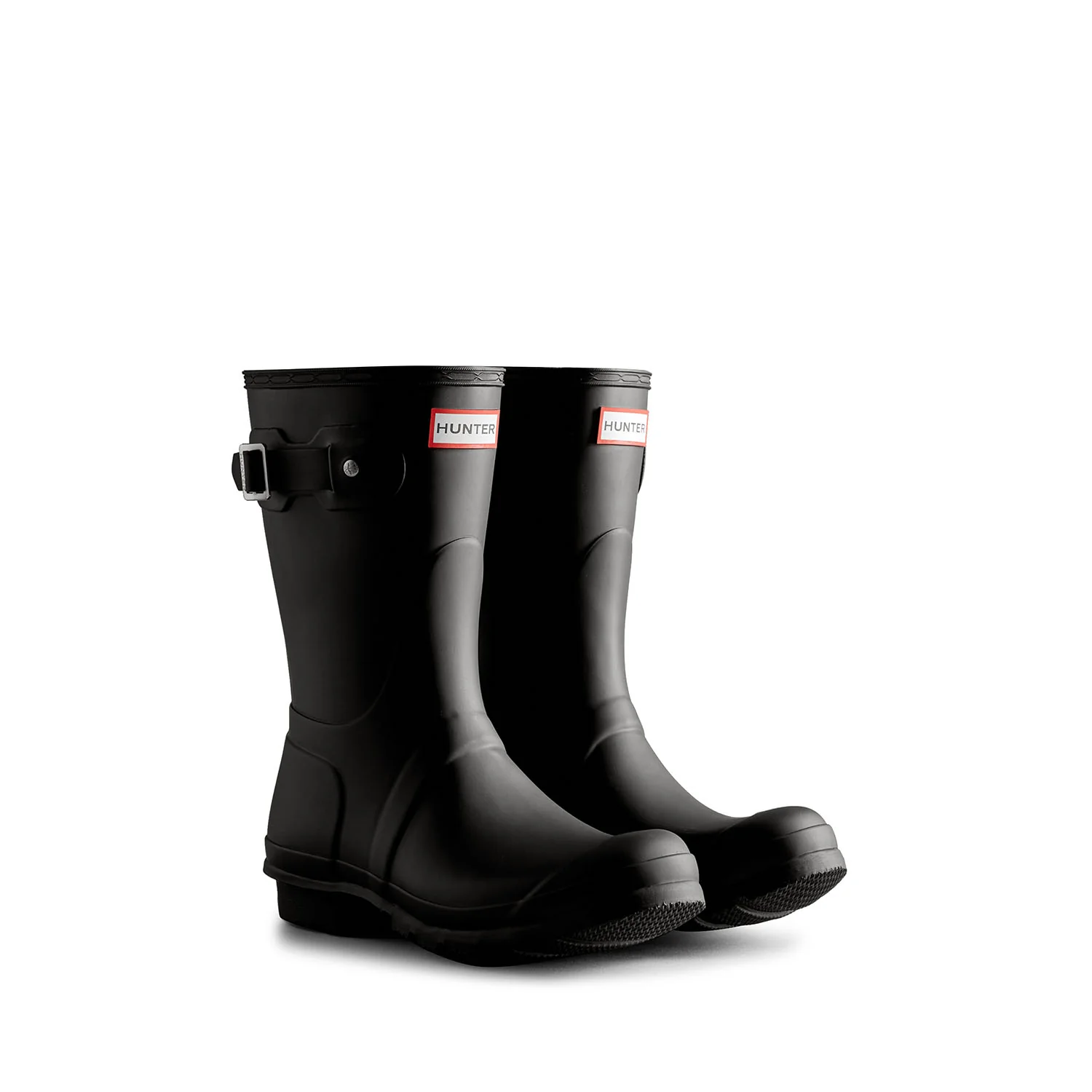 Women's Tri-Colour Logo Backstrap Short Wellington Boots Black - Afbeelding 3