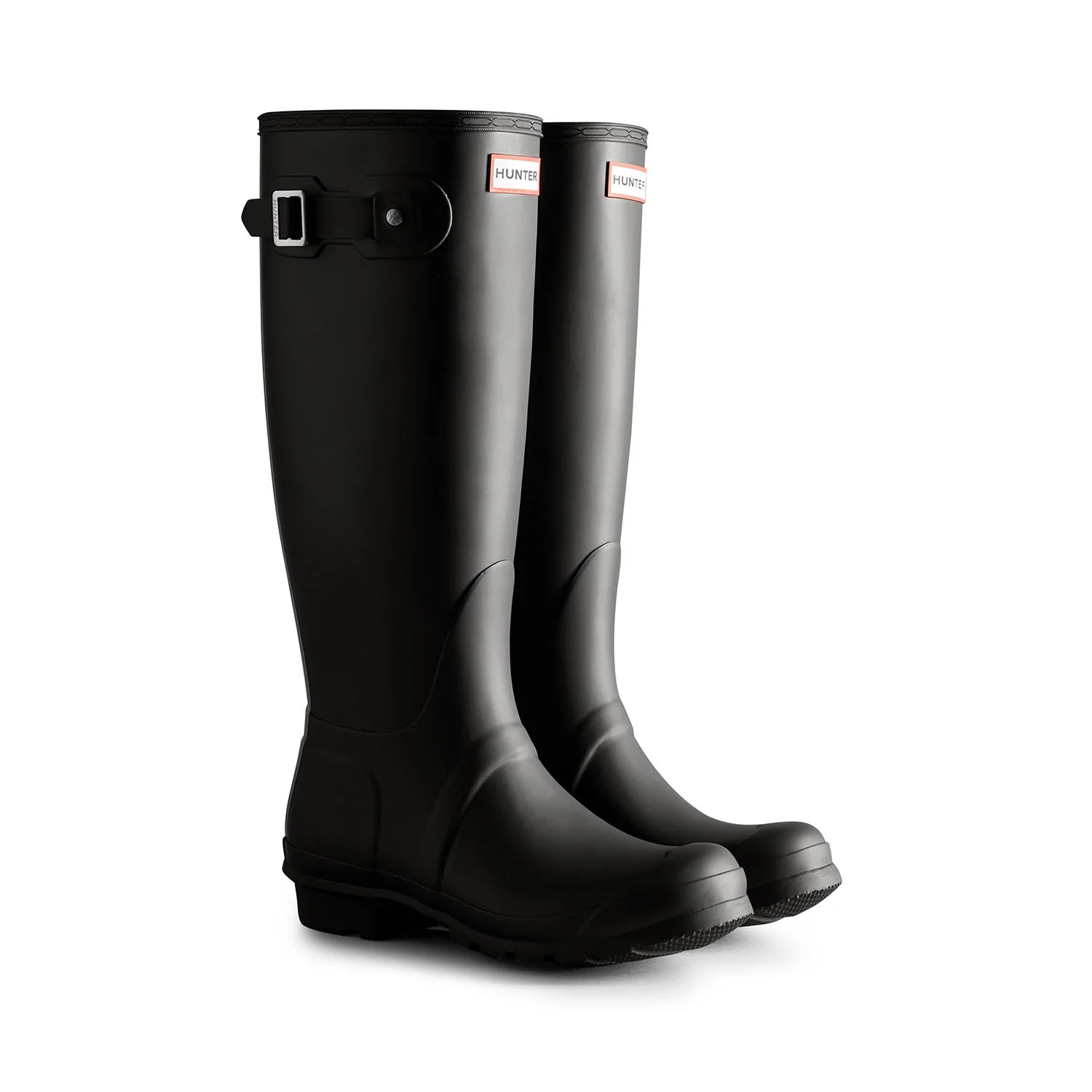 Women's Tri-Colour Logo Backstrap Tall Wellington Boots Black - Afbeelding 3