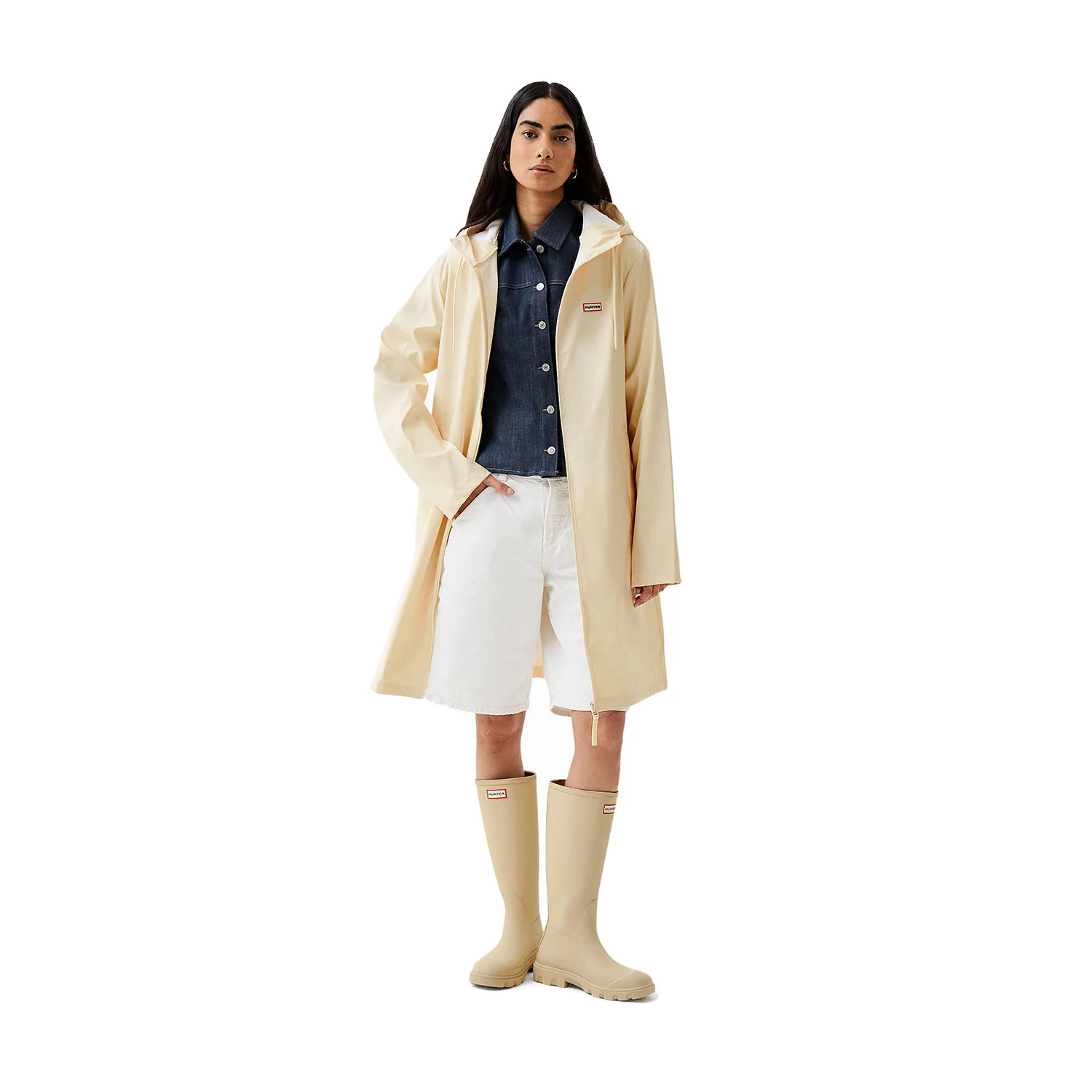Andrea PU Raincoat Unisex Regenjas Gravel - Afbeelding 2