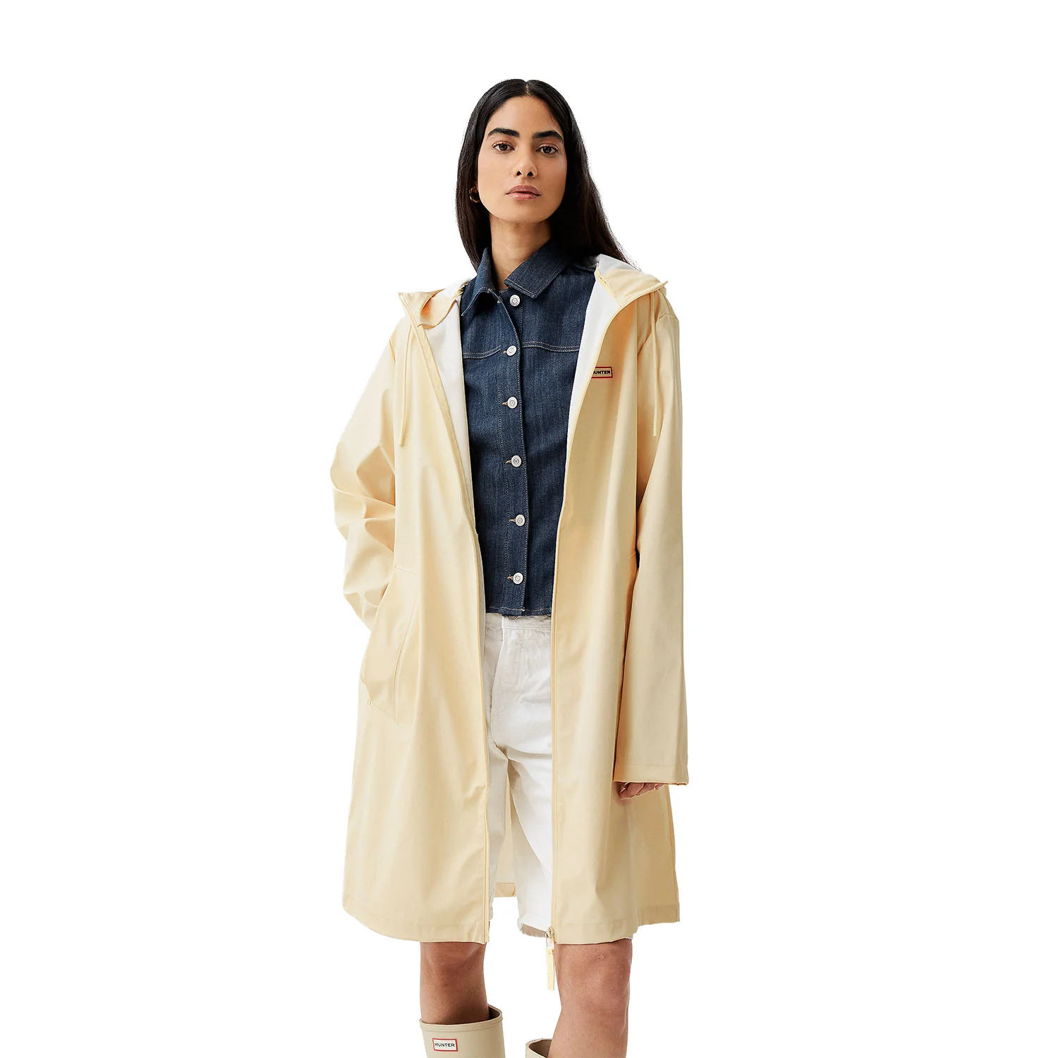 Andrea PU Raincoat Unisex Regenjas Gravel - Afbeelding 3