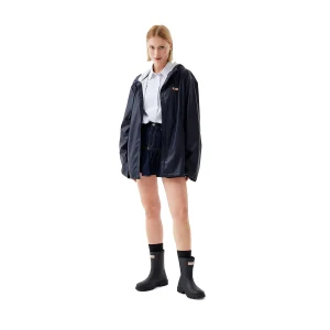 Izzy PU Hooded Jacket Unisex Night Sky