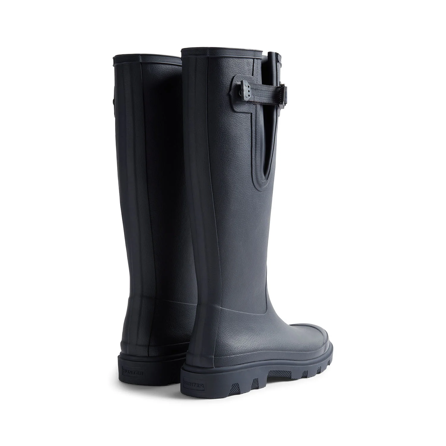 Women's Downpour Adjustable Tall Wellington Boots Navy - Afbeelding 4